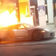 Illustration for article titled NOOOOOOO! First Porsche 918 Spyder Burns To Ground In Gas Station Fire